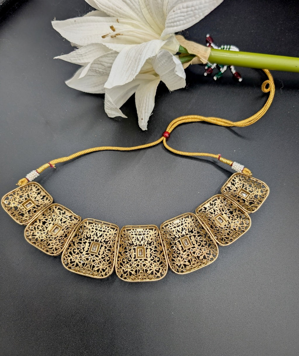 Monroe grace Jasmine & Mugue t 2点SET Jasmine Contemporary Necklace Set with Earrings – Lotus Lane Boutique