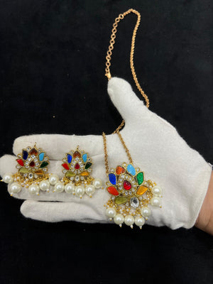 Anisa Jadau Kundan Pendant Set