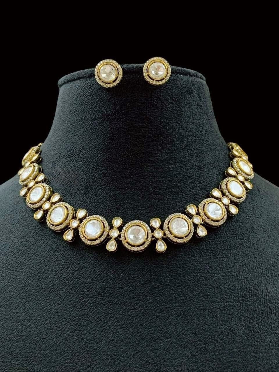 Nysa Moissanite Necklace with Studs