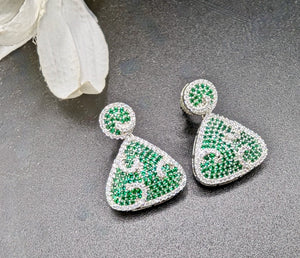 Latika earrings in nano setting