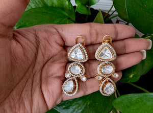 Yana mossanite pendant set with earrings