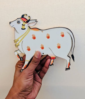 Pichwai MDF Cow Cutout - Pair