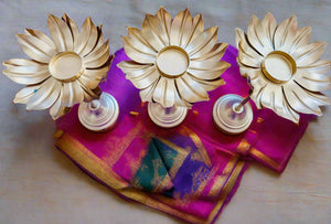 Set of 3 Lotus Stands for Diwali Decoration (Set of 3 is $55)