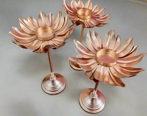 Set of 3 Lotus Stands for Diwali Decoration (Set of 3 is $55)