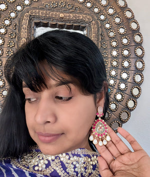 Gulmohar Jadau Kemp Earrings