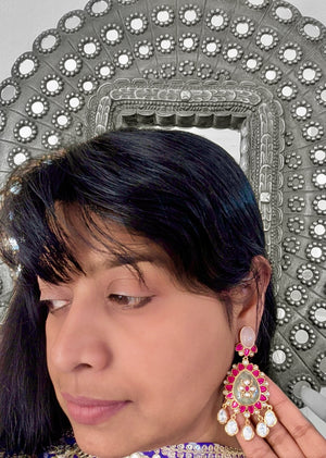 Gulmohar Jadau Kemp Earrings