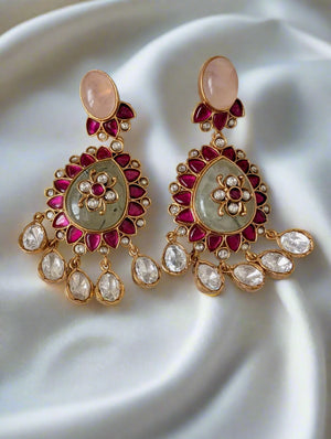 Gulmohar Jadau Kemp Earrings