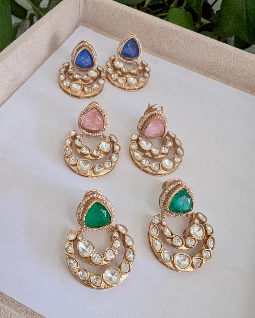 Roohani Moissanite Chandbali
