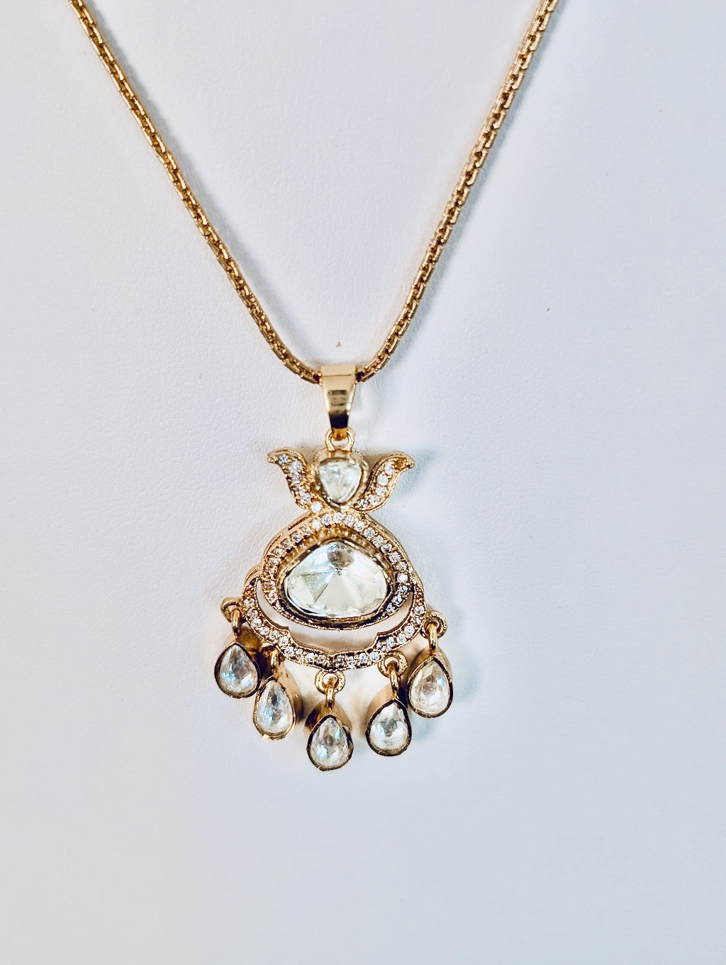 Michelle Moissanite Pendant Set with Studs