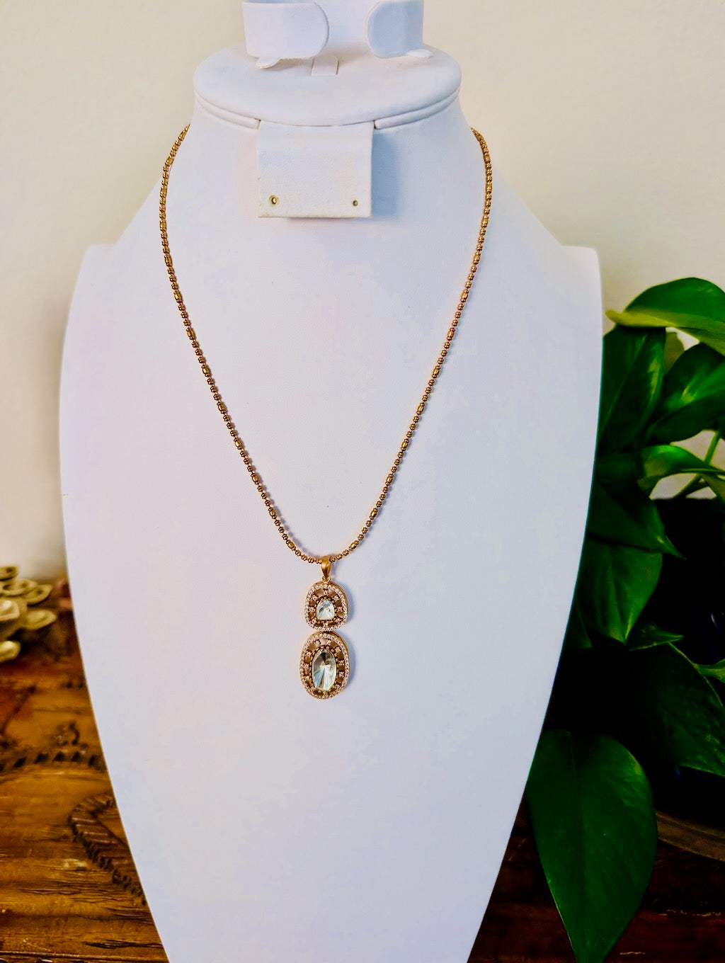 Zarina Moissanite Pendant Set with Studs