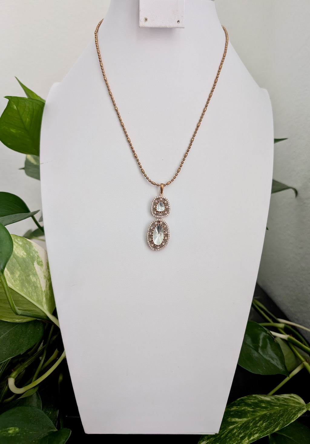 Zarina Moissanite Pendant Set with Studs