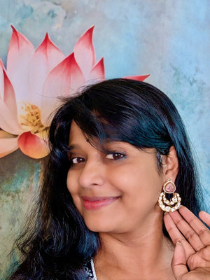 Roohani Moissanite Chandbali