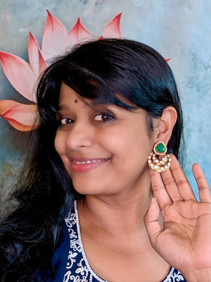 Roohani Moissanite Chandbali