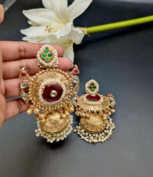 Rashvi Pachi Kundan Jhumkas