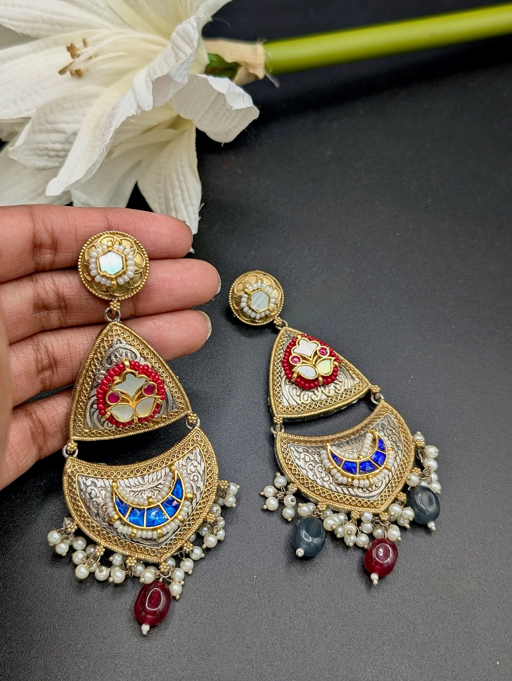 Riya Meenakari Earrings