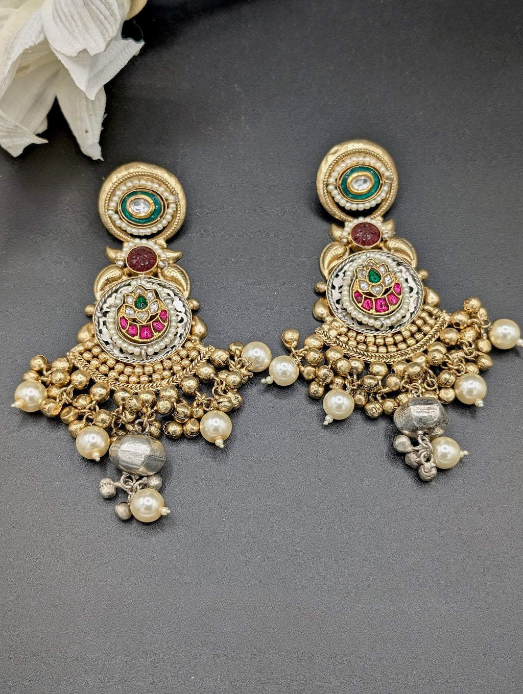 Sneha Fusion Ghungroo Chandbali