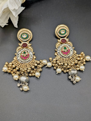 Sneha Fusion Ghungroo Chandbali