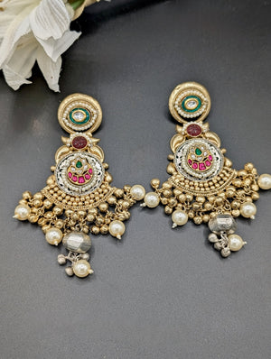 Sneha Fusion Ghungroo Chandbali