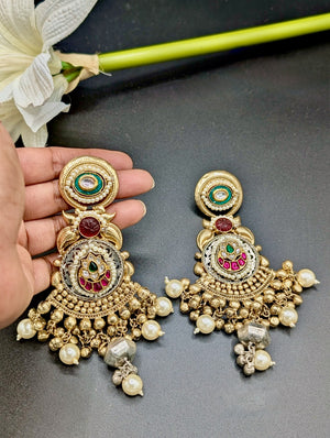 Sneha Fusion Ghungroo Chandbali