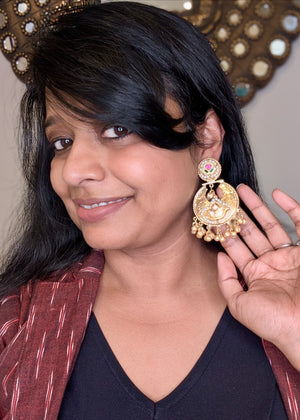 Aadhya Lightweight Ghungroo Chandbalis