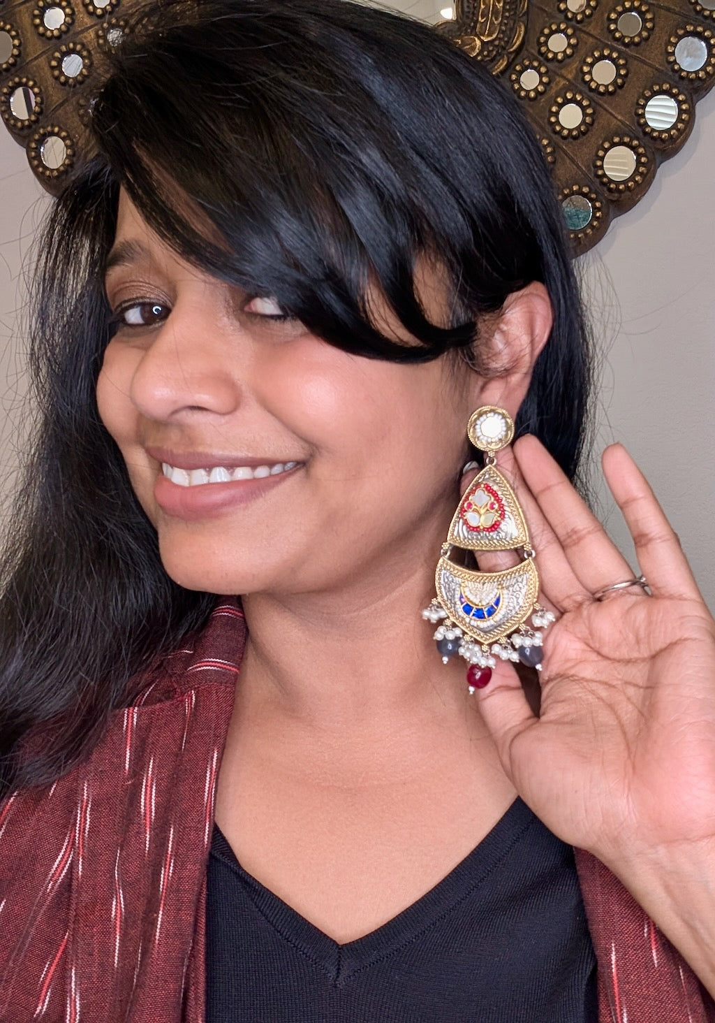 Riya Meenakari Earrings
