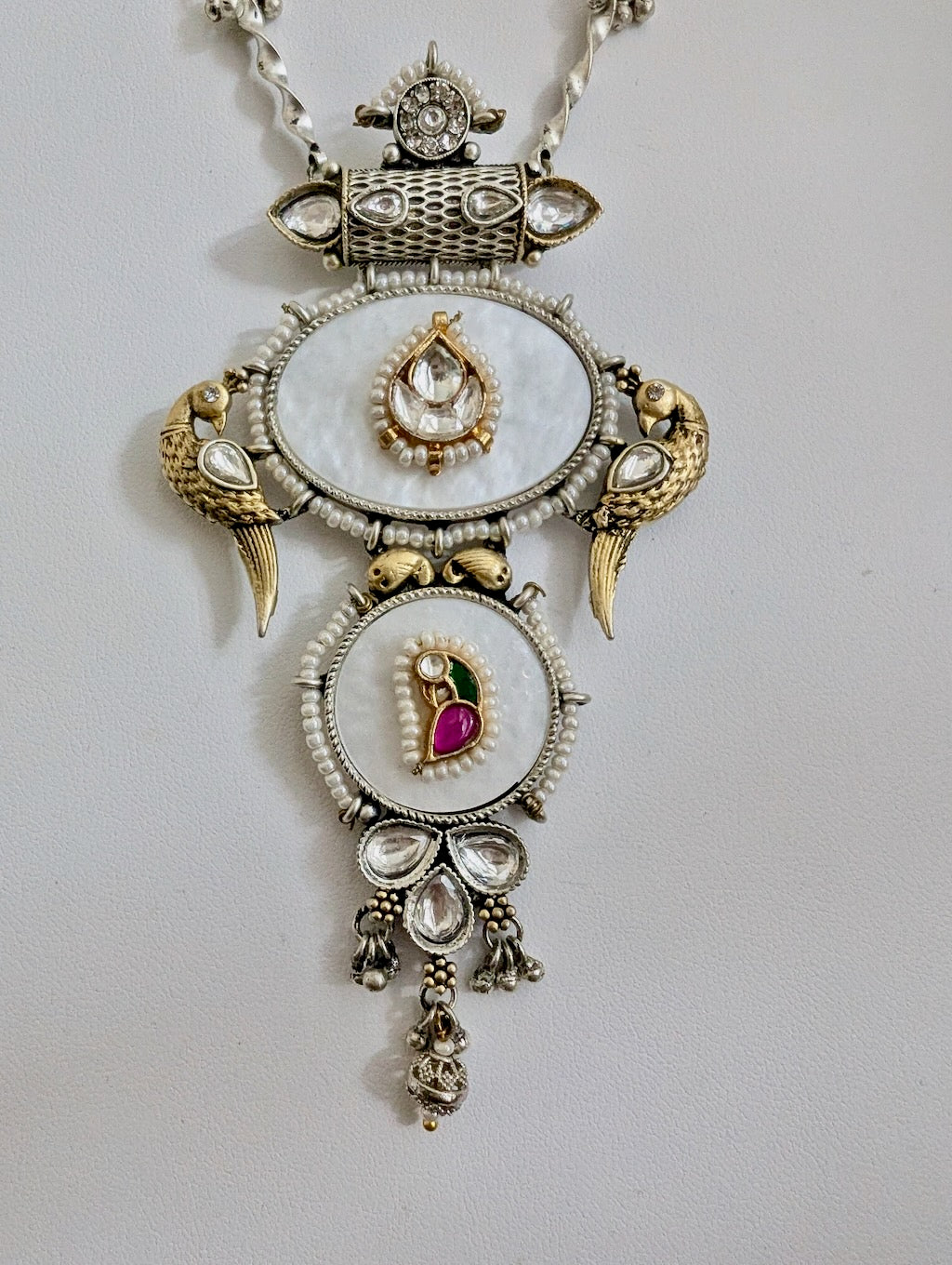 Zoyna SLA Dual Tone Pendant with Earrings