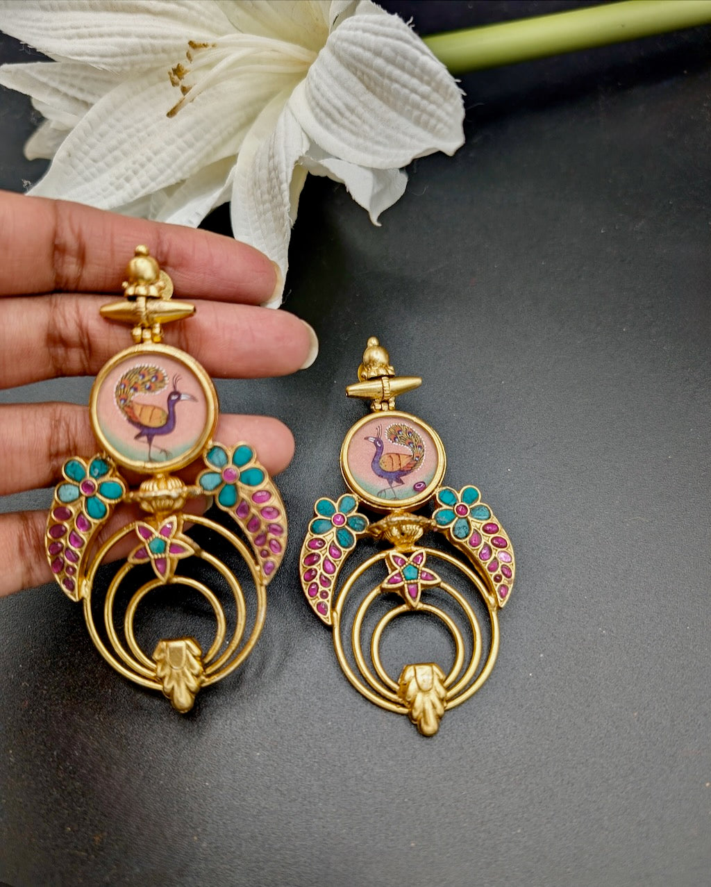 Artisan Jadau Kemp Masterpiece Earrings