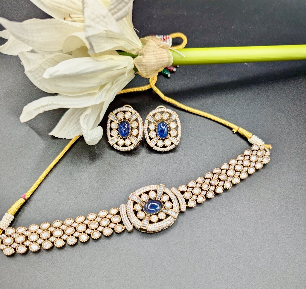 The Royal Moissanite Choker with Studs