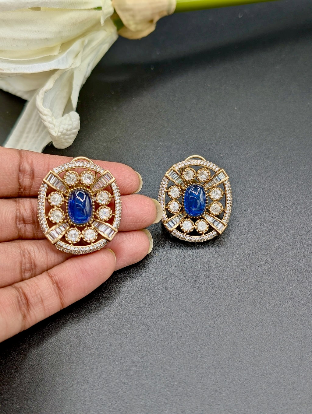 The Royal Moissanite Choker with Studs