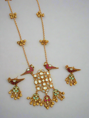 Pia Pachi Kundan Necklace with Earrings