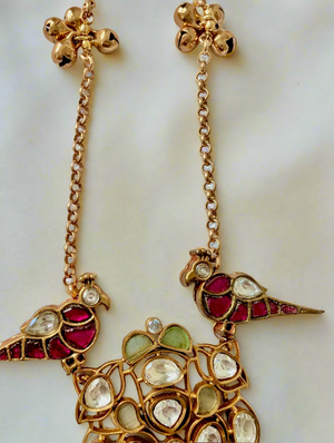 Pia Pachi Kundan Necklace with Earrings