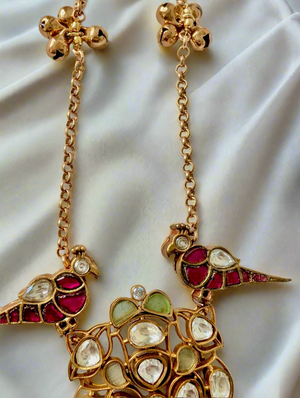 Pia Pachi Kundan Necklace with Earrings