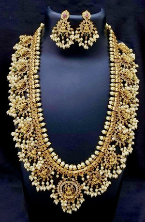 Anvi Guttapusalu Grand Necklace/ Haram