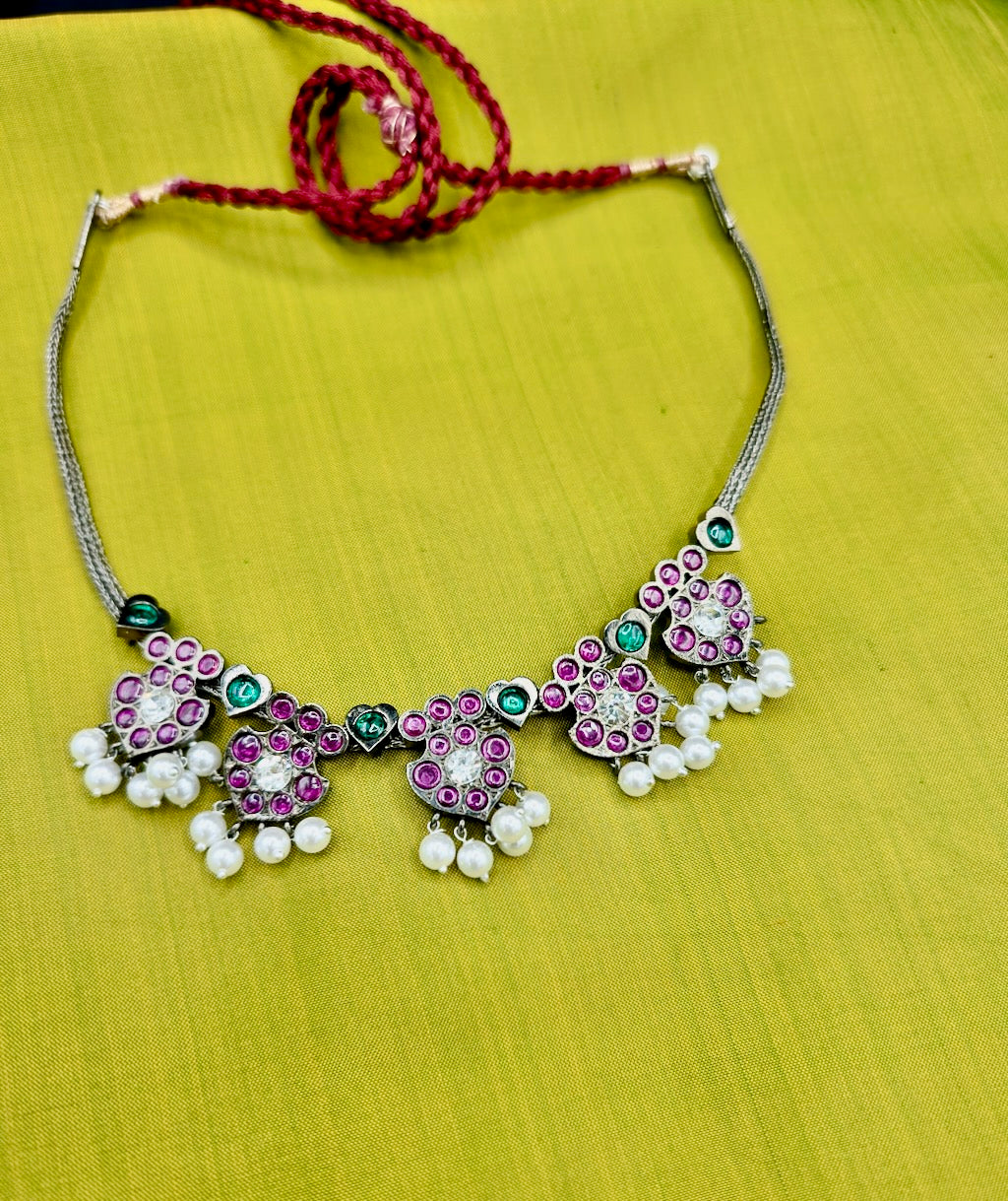 Tarini Kemp Necklace in Black Polish