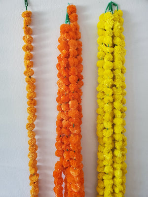 Artificial Marigold Strings (Pack of 5 strings)