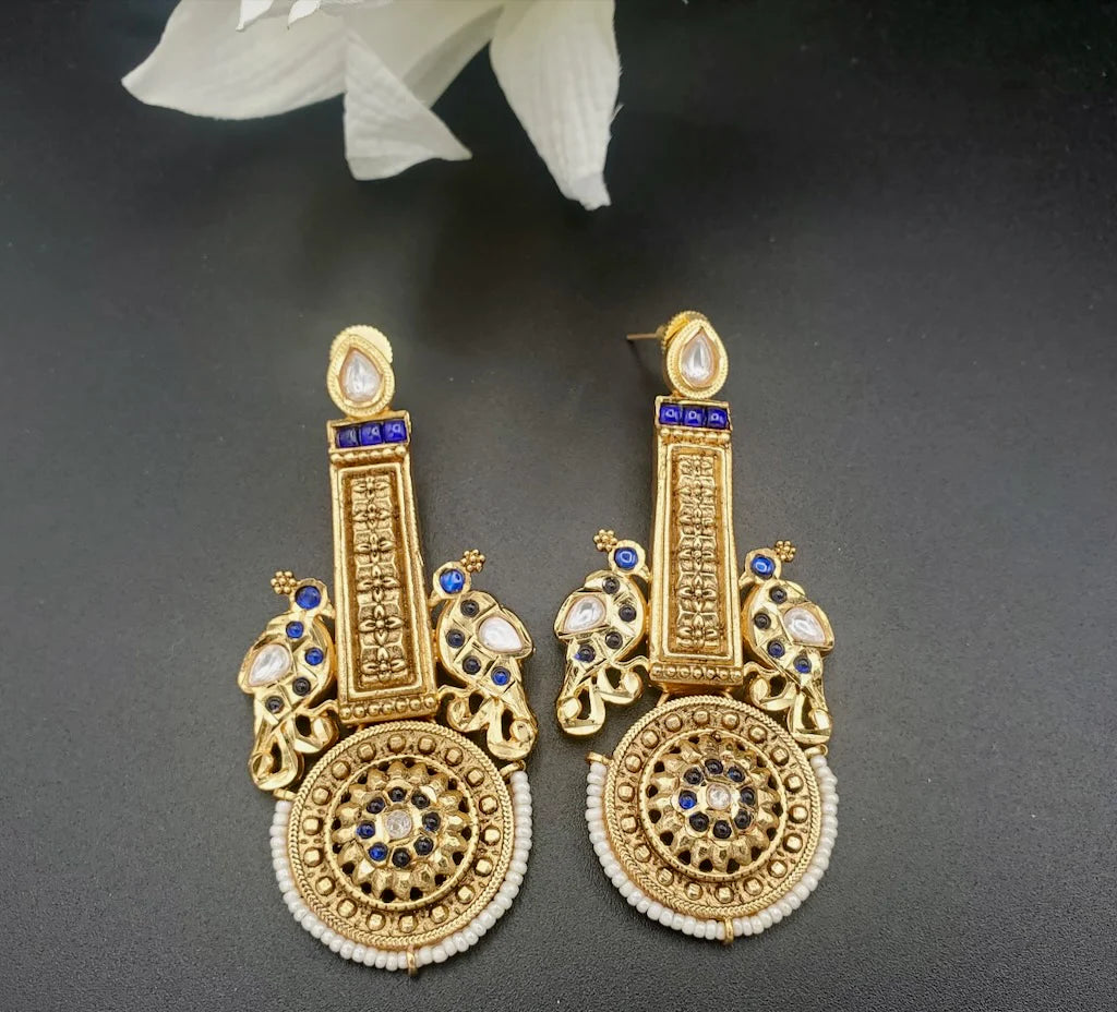 Lekha fusion earrings | Lightweight earrings