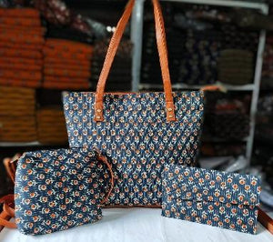 Handcrafted Ikat Tote