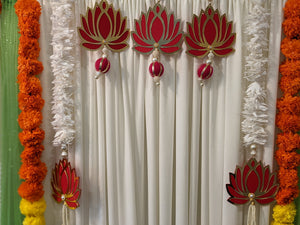 Gajra hanging with lotus (Pair)