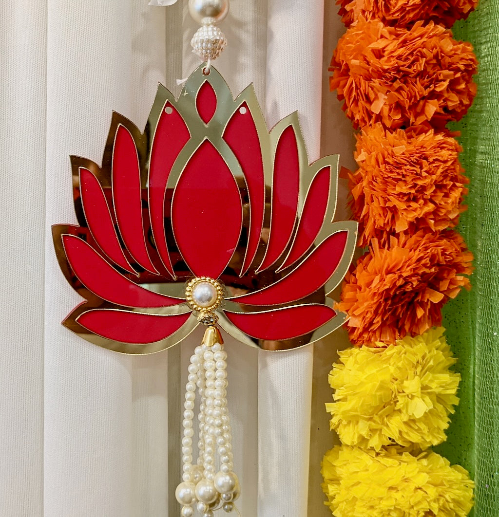 Gajra hanging with lotus (Pair)