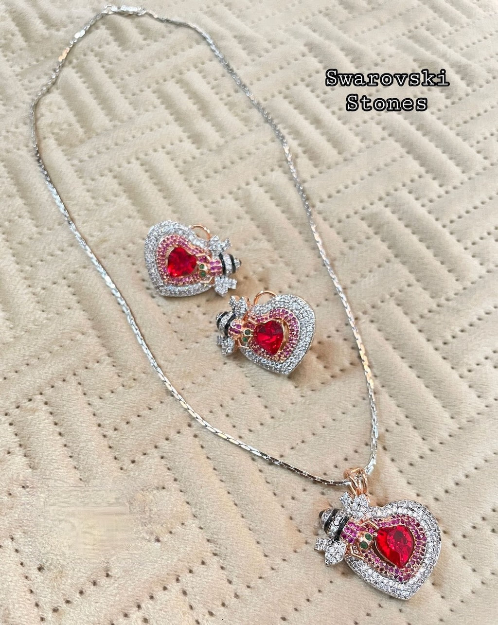Ignite Your Dream'' Stunning Swarovski Multi Doublet Stone Necklace –  DesiDivas