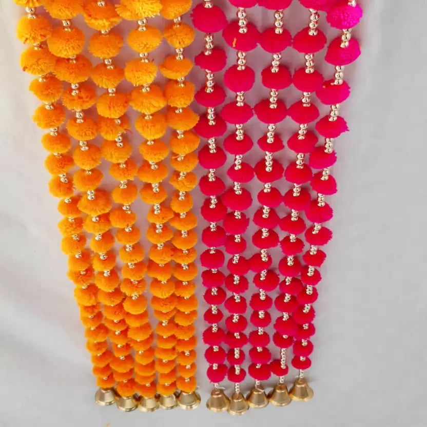 Colorful Pompom Bell Hanging
